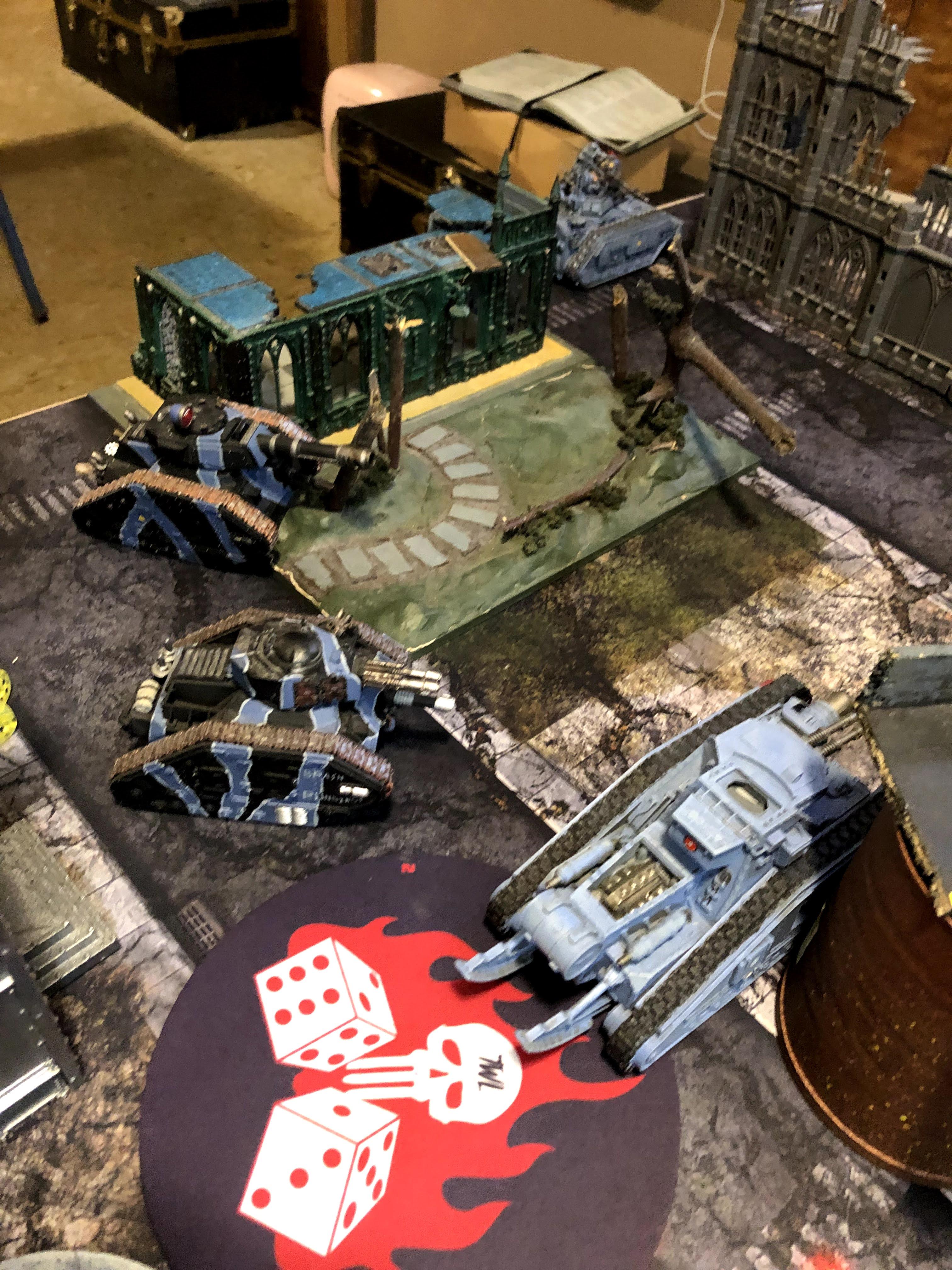 The Imperial Guard Tanks hold the line The Imperial Guard Tanks hold